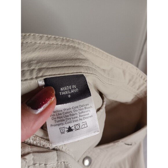 Eddie Bauer Womens Nylon Travex Burmuda Shorts Tan Sz 8 - Picture 3 of 7